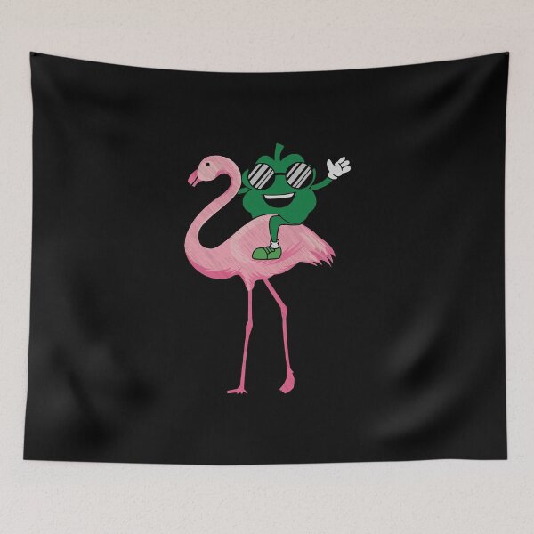 Item preview, Flamingo Shamrock Lucky St Patricks Day 2020 designed and sold by WanitaDesign.