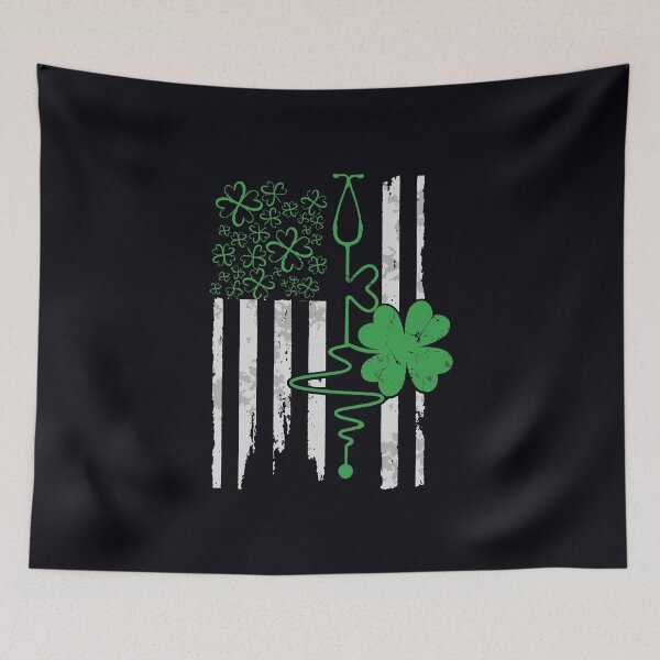 Item preview, Irish American Flag Nurse St Patricks Day designed and sold by IceNiceIce.
