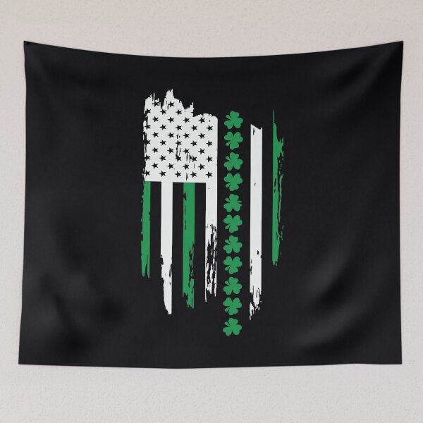 Item preview, Irish American Flag Shamrock Patricks Day designed and sold by IceNiceIce.