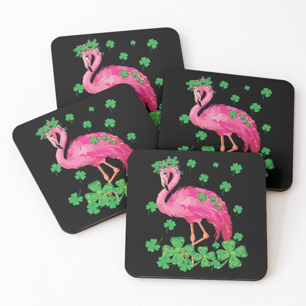 Item preview, Flamingo St Patrick Day Pink Bird designed and sold by WanitaDesign.