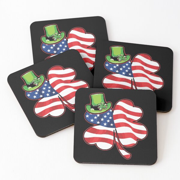 Item preview, Día de San Patricio de la bandera americana irlandesa del trébol designed and sold by IceNiceIce.