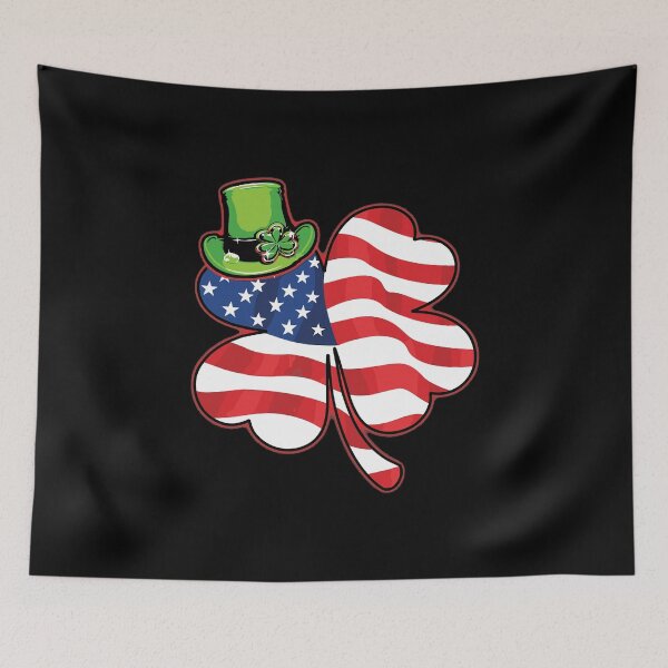 Item preview, Irish American Flag Shamrock Saint Patricks Day designed and sold by IceNiceIce.