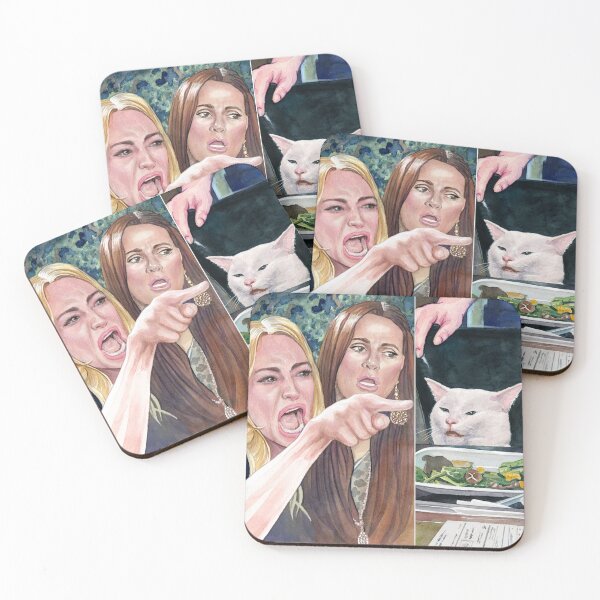 Item preview, Angry Woman Yelling at a Cat-6 designed and sold by Fablica.
