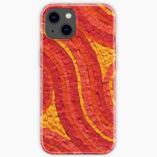Mosaic art by Sue Kershaw Feeling the Heat iPhone Soft Case
