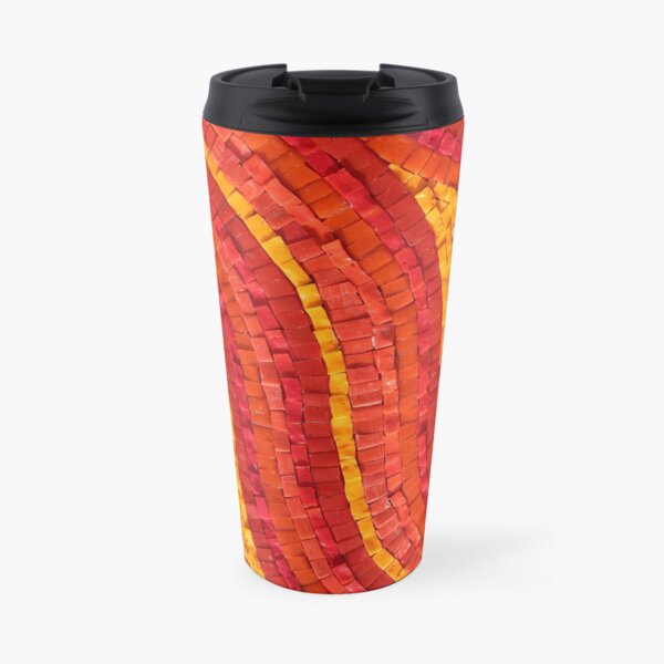 Mosaic art by Sue Kershaw Feeling the Heat Travel Mug