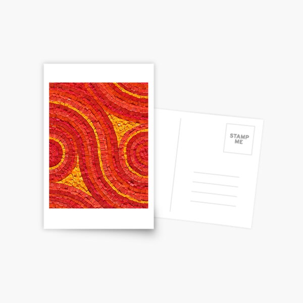 Mosaic art by Sue Kershaw Feeling the Heat Postcard
