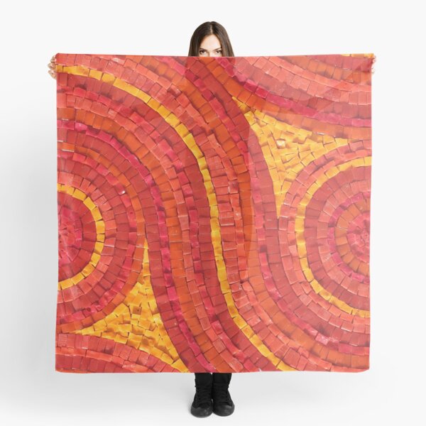 Mosaic art by Sue Kershaw Feeling the Heat Scarf
