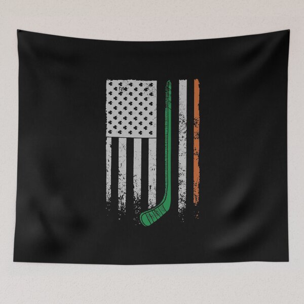 Item preview, Irish American Hockey Flag St Patricks designed and sold by IceNiceIce.