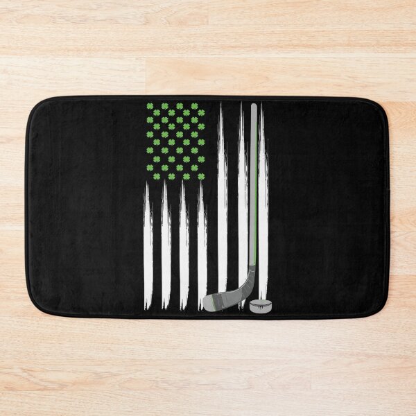 Item preview, Irish American Ice Hockey Flag St Patricks Shamrock designed and sold by IceNiceIce.