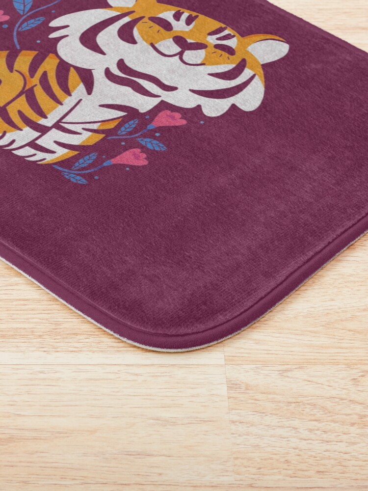 Alternate view of Flower Tiger Bath Mat