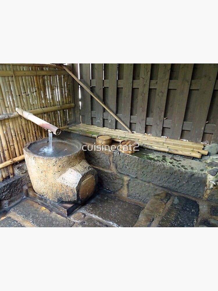 "Hot water pot filled with natural spring water in Japan" Poster by