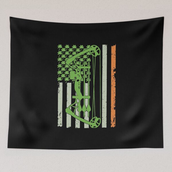 Item preview, Irish Archery Bow Hunting American Flag St Patricks Day designed and sold by IceNiceIce.