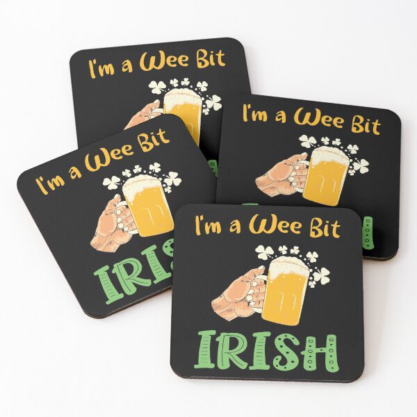 Item preview, St Patricks Day I'm A Wee Bit Irish Saying designed and sold by BallonFlyToSky.