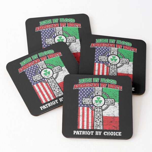 Item preview, Irish Blood American Birth Patriot St Patricks Day designed and sold by IceNiceIce.