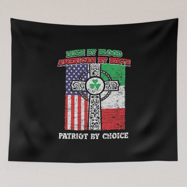 Item preview, Irish Blood American Birth Patriot St Patricks Day designed and sold by IceNiceIce.
