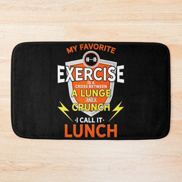Item preview, My Favorite Exercise Lunch - Funny Sport Gift designed and sold by Sandra78.