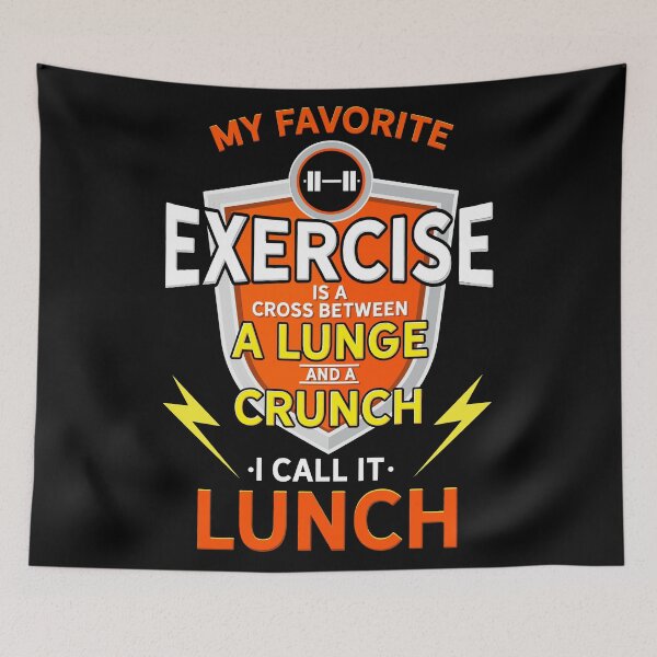 Item preview, My Favorite Exercise Lunch - Funny Sport Gift designed and sold by Sandra78.