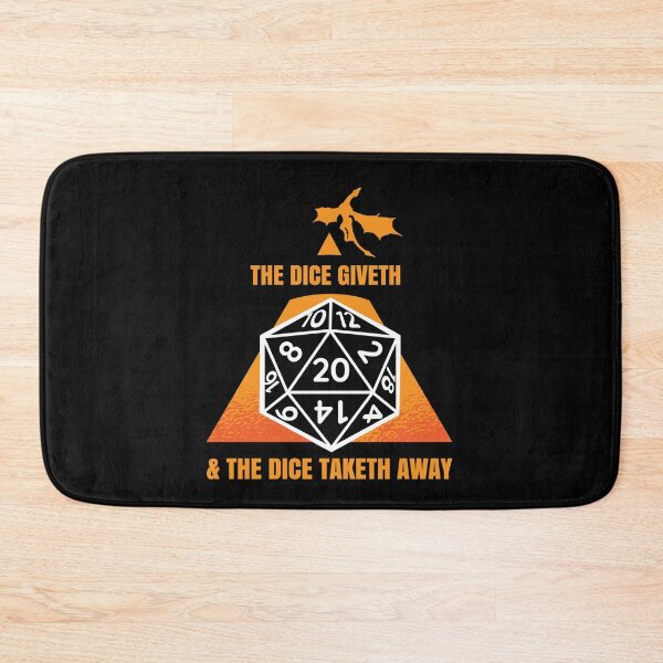 Item preview, The Dice Giveth The Dice Taketh Away Roleplaying designed and sold by MooonTees.