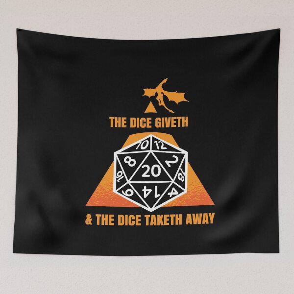 Item preview, The Dice Giveth The Dice Taketh Away Roleplaying designed and sold by MooonTees.