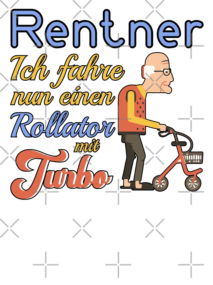 Poster mit Rentner Oldtimer Auto Rente Lustig Cool Geschenk Spruch von  tshirtconcepts