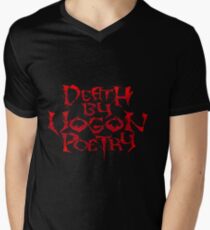 Death By Vogon Poetry Men's V-Neck T-Shirt