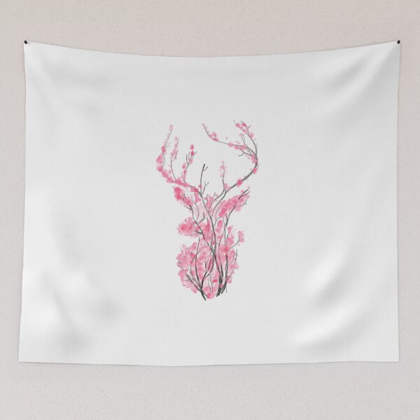 Item preview, Cherry blossom deer designed and sold by Atouchofsparkle.
