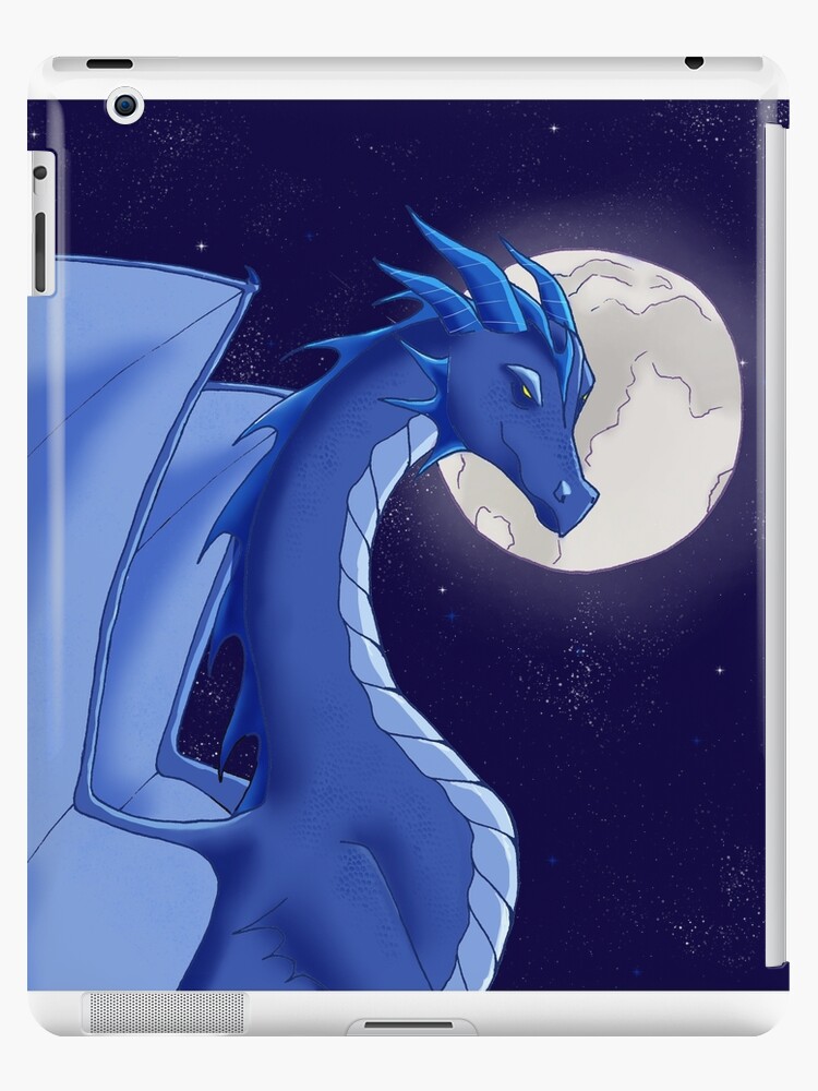 Moon Dragon Ipad Case Skin By Thedoodledragon Redbubble