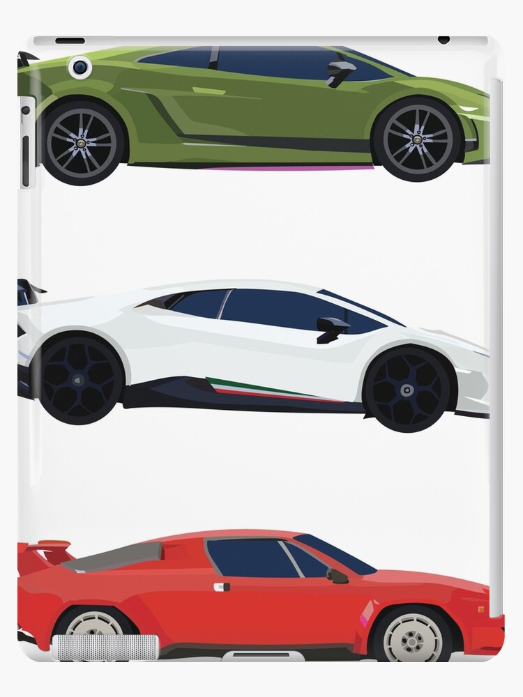 Funda y vinilo para iPad «Bandera italiana minimalista de Lamborghini» de  vertei | Redbubble