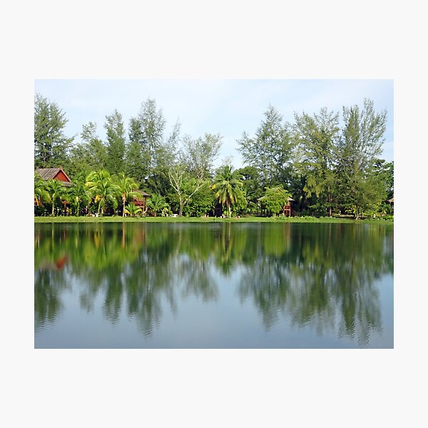 Item preview, Reflections in a lake near phuket designed and sold by cuisinecat2.