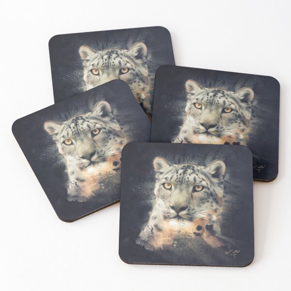 Item preview, Snow Panther portrait designed and sold by Pearcatprod.