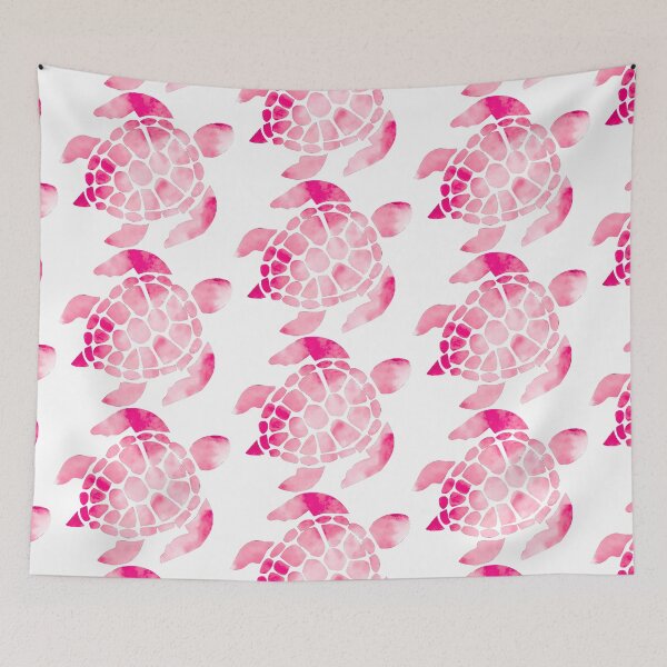 Item preview, Pink Watercolor Turtle Outline designed and sold by creationsbykels.