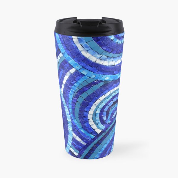 Mosaic art by Sue Kershaw Starry Eyed Travel Mug
