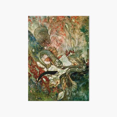 Item preview, “The Mermaid King” by Edmund Dulac  designed and sold by PatricianneK.