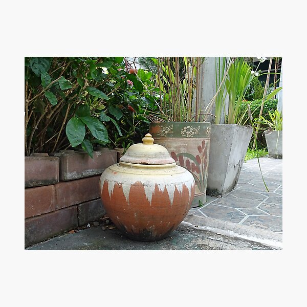 Item preview, Pretty pots in an Asian Garden designed and sold by cuisinecat2.