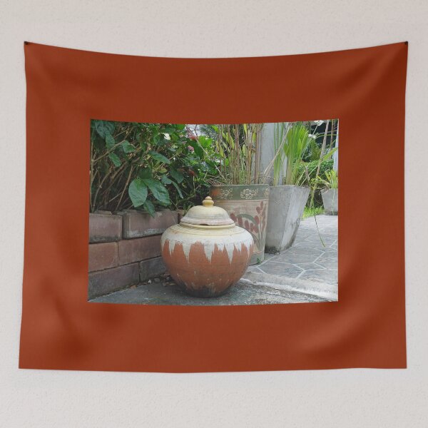 Item preview, Pretty pots in an Asian Garden designed and sold by cuisinecat2.