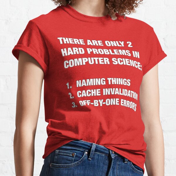 Only 2 hard problems in computer science Classic T-Shirt