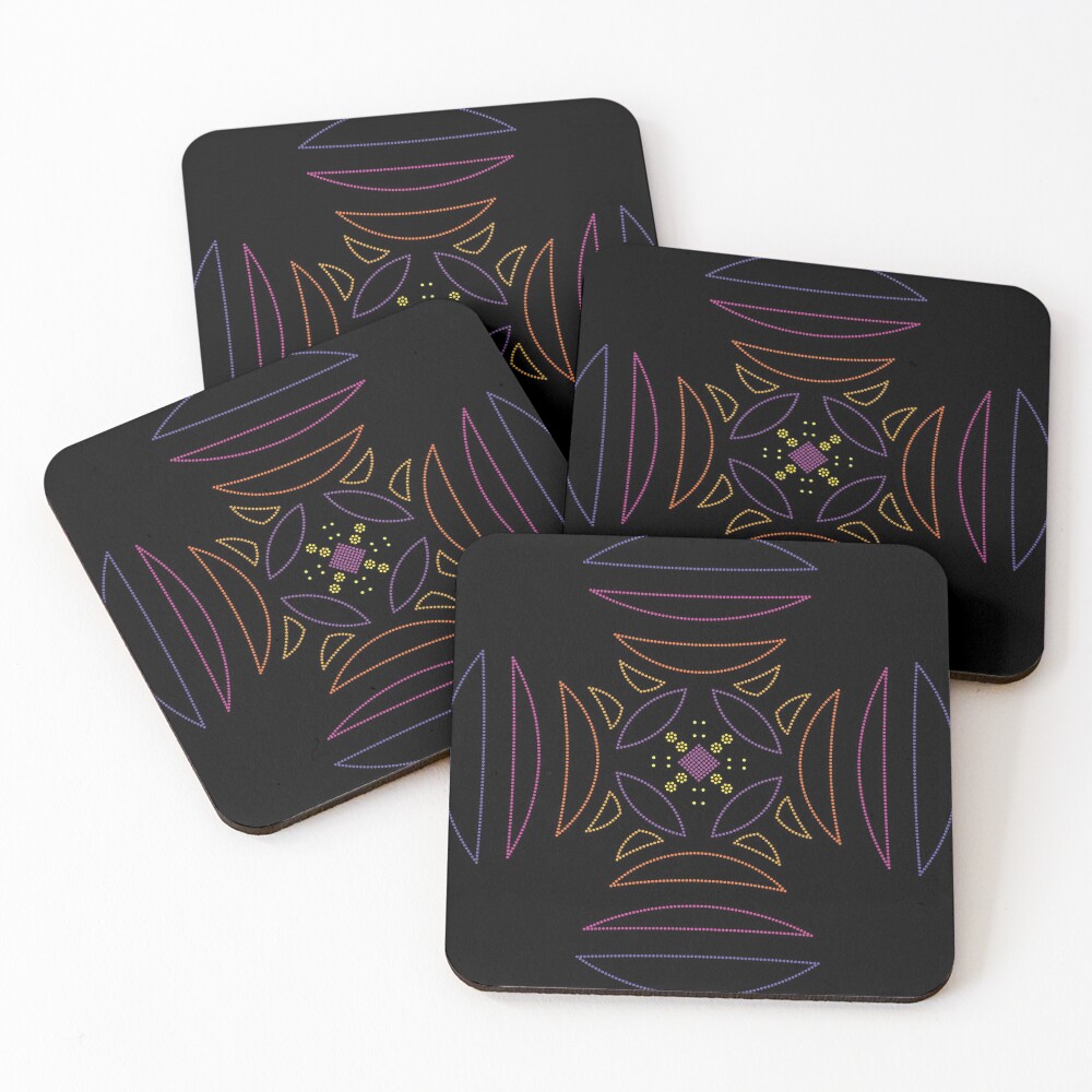 EPCOT Center Fiber Optic 2 Coasters (Set of 4)