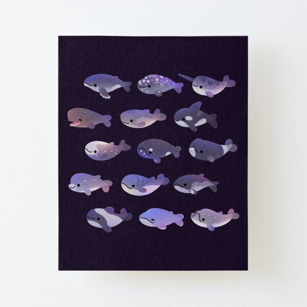 Whale Day Canvas Mounted Print