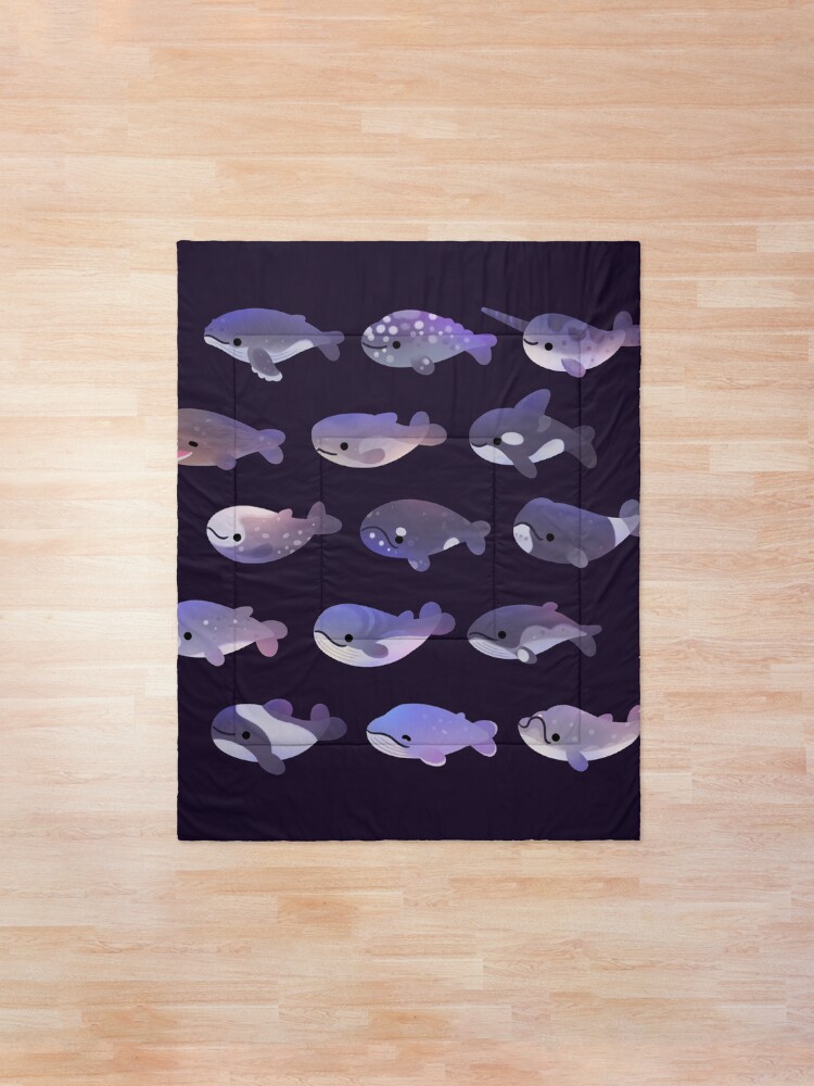 Alternate view of Whale Day Comforter