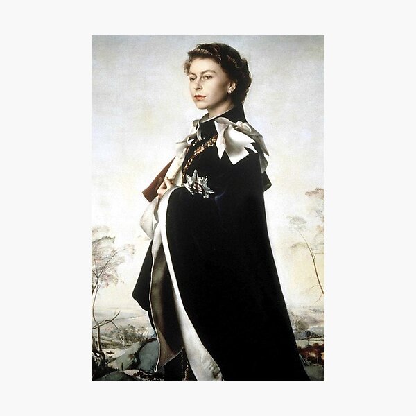 Portrait of Queen Elizabeth II Photographic Print