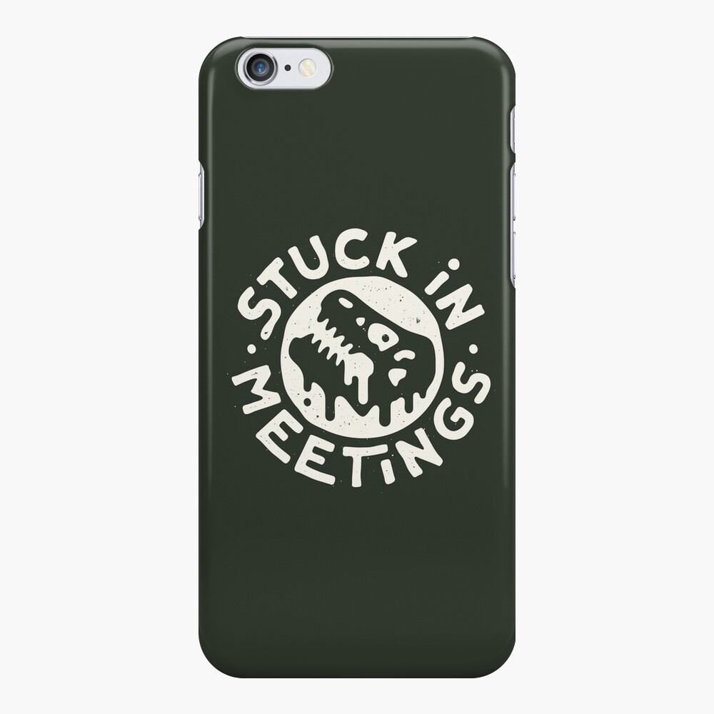 Coque iPhone « Coincé dans les réunions»