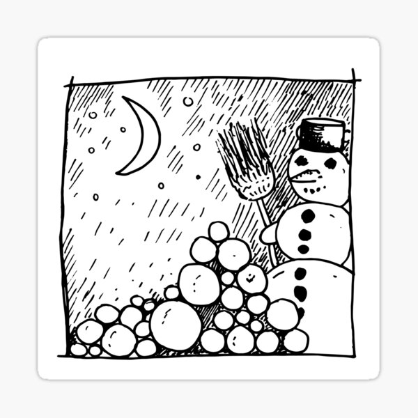 Item preview, cute snowman and snowballs designed and sold by janerain.