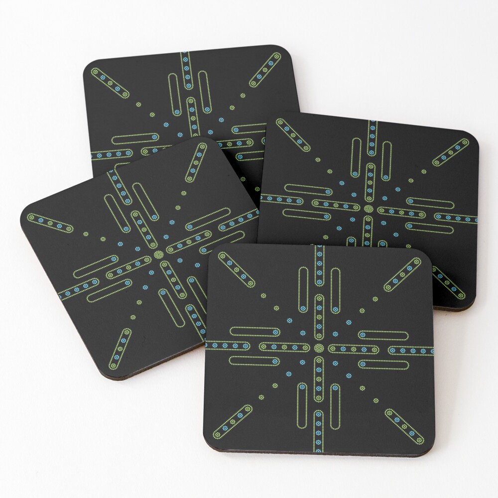 EPCOT Center Fiber Optic 1 Coasters (Set of 4)