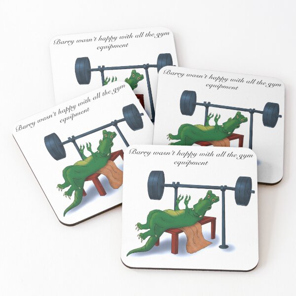 Item preview, Weight lifting Dino designed and sold by Busybeaver.