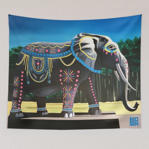 Item preview, Electric Forest Elephant designed and sold by Asadain.