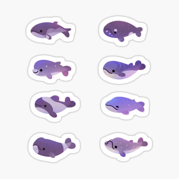 Whale Day - bright Sticker