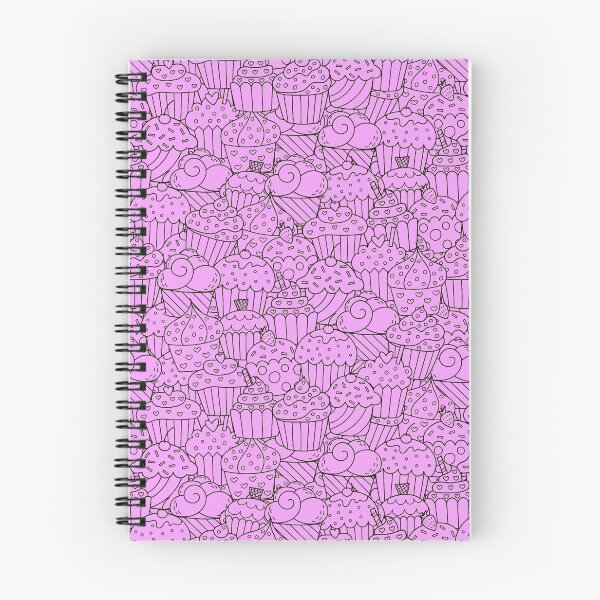 Item preview, Cup cakes birthday occasion, black and white drawing, transparent seamless pattern,  designed and sold by Latch Farm  Studios.