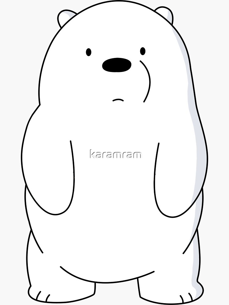 We Bare Bears™ Ice Bear Sticker For Sale By Karamram Redbubble 