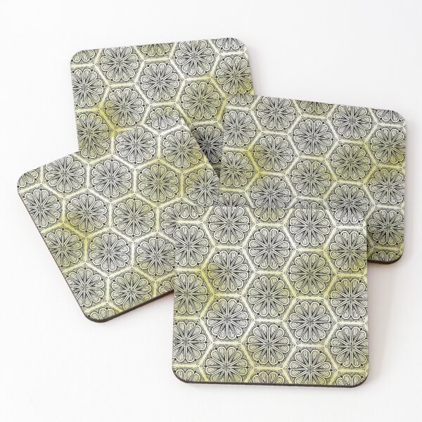 Item preview, Beehive mandala designed and sold by Nago-WhiteFont.