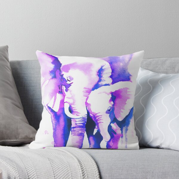 Aperçu de l'œuvre Éléphant mère et bébé aquarelle par Emma Parrish créée et vendue par Emma Parrish.